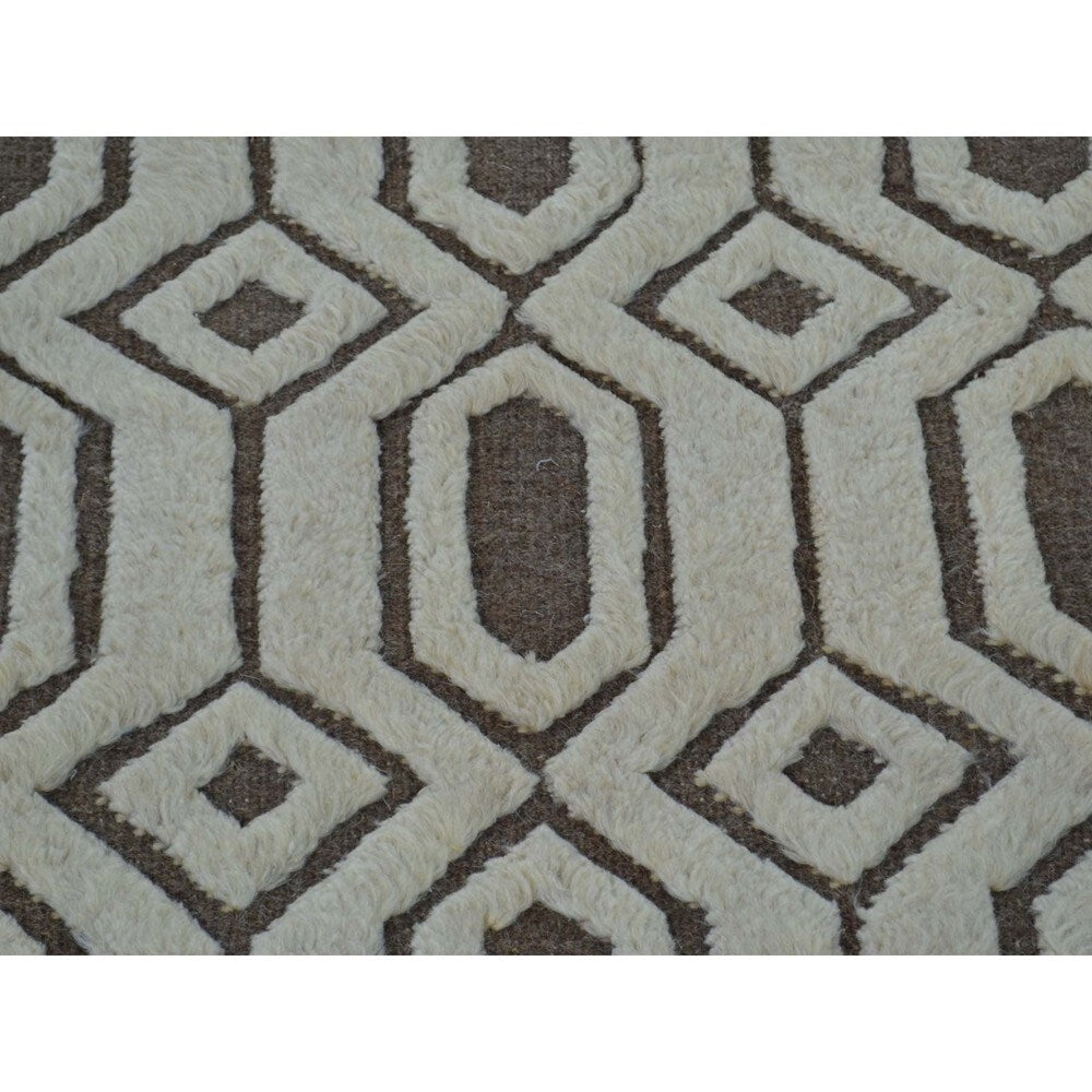 Hand-knotted Modern Moroccan Berber Oriental Area Rug (3' x 5'1)