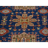 Hand-knotted Navy Blue Super Kazakh Oriental Rug (8'3 x 10'3)