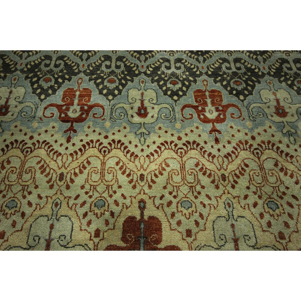 Hand-knotted Oriental Chobi Wool Multi-colored Area Rug (8' X 10')