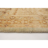 Hand-knotted Peshawar Oushak Blue Wool Rug - 9'10 x 13'6