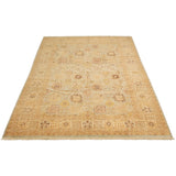Hand-knotted Peshawar Oushak Blue Wool Rug - 9'10 x 13'6