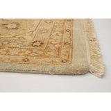 Hand-knotted Peshawar Oushak Blue Wool Rug - 9'10 x 13'6