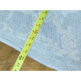 Hand-knotted Pure Wool Silver Wash Oushak Oriental Rug (8'3 x 9'8)