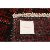 Hand-knotted Rizbaft Red Wool Rug - 3'5" x 6'4"