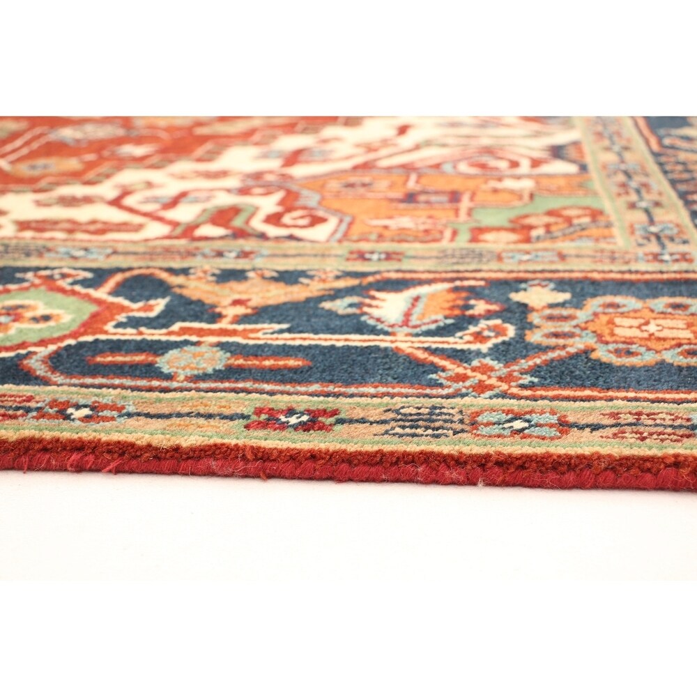 Hand-knotted Serapi Heritage Copper Rug - ECARPETGALLERY - 7'11 x 9'9