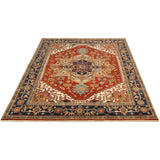 Hand-knotted Serapi Heritage Copper Rug - ECARPETGALLERY - 7'11 x 9'9