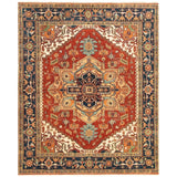 Hand-knotted Serapi Heritage Copper Rug - ECARPETGALLERY - 7'11 x 9'9