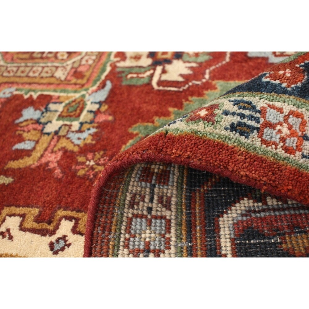 Hand-knotted Serapi Heritage Red Rug - ECARPETGALLERY - 9'0 x 11'9