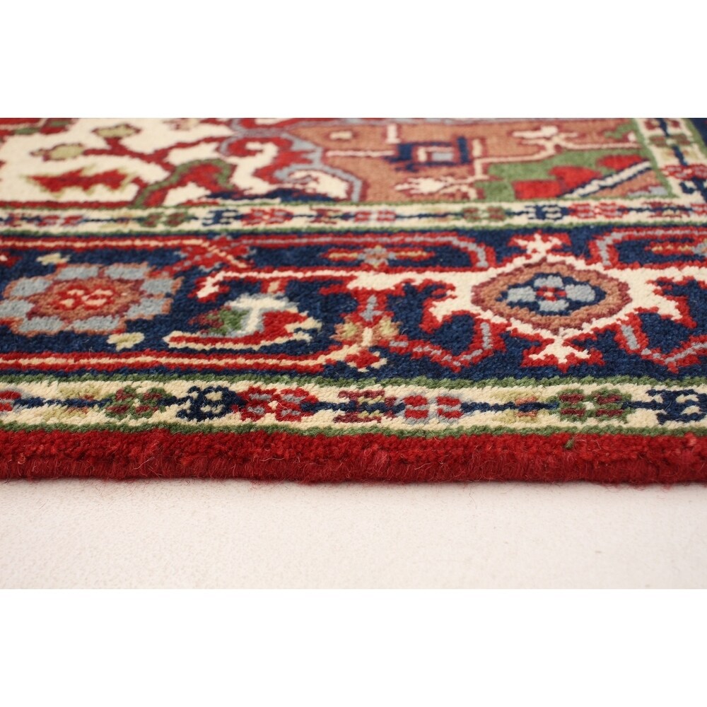 Hand-knotted Serapi Heritage Red Wool Rug - 4'9 x 8'0