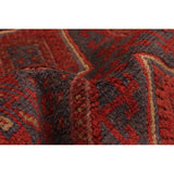 Hand-knotted Tajik Caucasian Red Wool Rug - 2'1 x 8'3