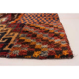 Hand-knotted Vintage Anatolia Brown, Cream Wool Rug - 4'10 x 6'6
