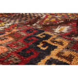 Hand-knotted Vintage Anatolia Brown, Cream Wool Rug - 4'10 x 6'6