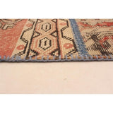 Hand-knotted Vintage Anatolia Patch Copper Wool Rug - 6'5 x 9'10