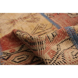 Hand-knotted Vintage Anatolia Patch Copper Wool Rug - 6'5 x 9'10