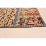 Hand-knotted Vintage Anatolia Patch Copper Wool Rug - 6'5 x 9'10