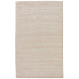 Phase Handmade Solid White/ Taupe Area Rug - 2' x 3'