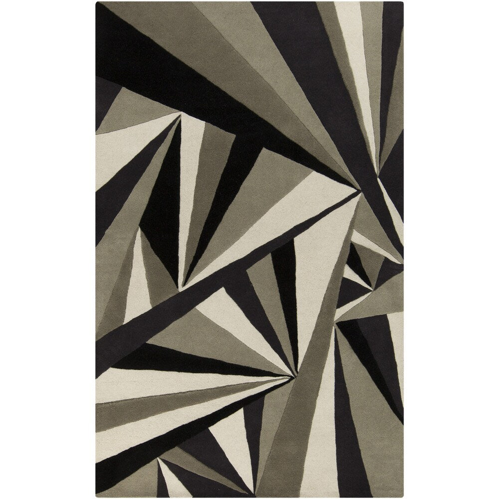 Hand-tufted Abstract Wool Area Rug
