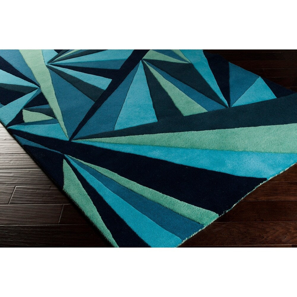 Hand-tufted Abstract Wool Area Rug