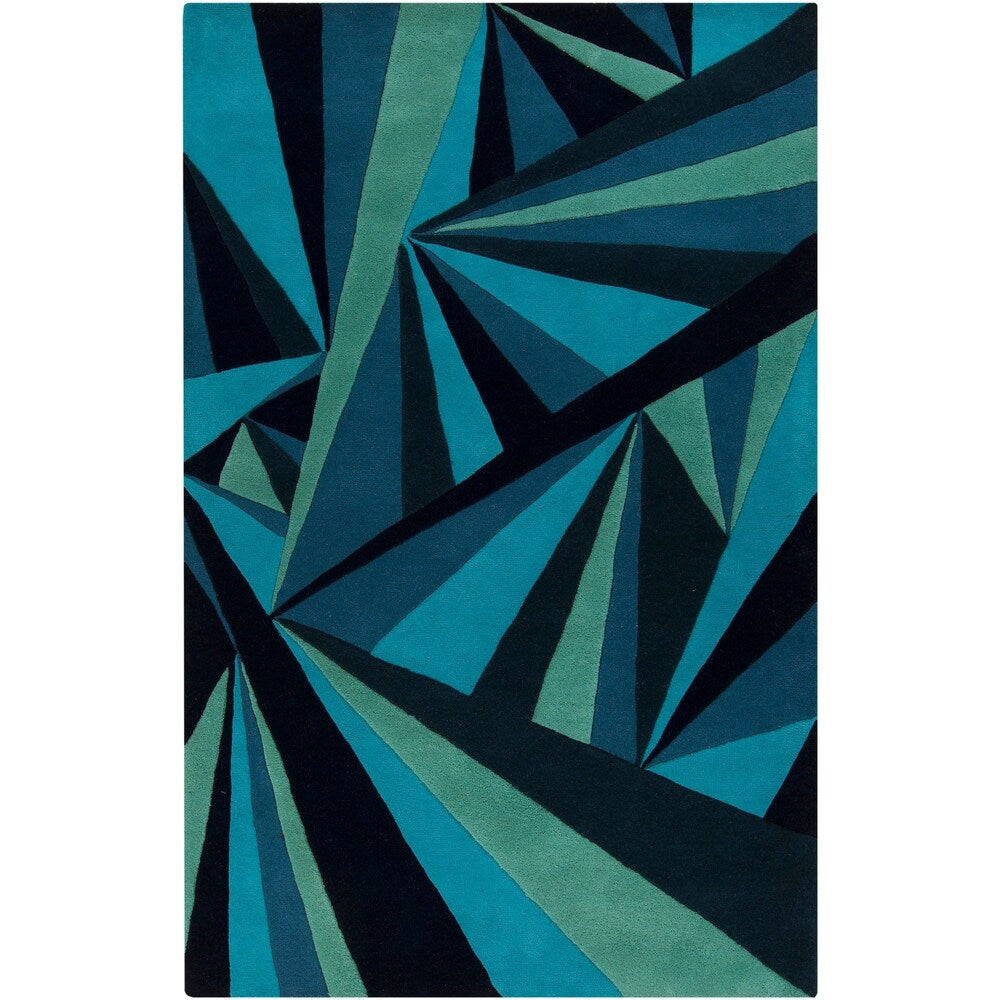 Hand-tufted Abstract Wool Area Rug