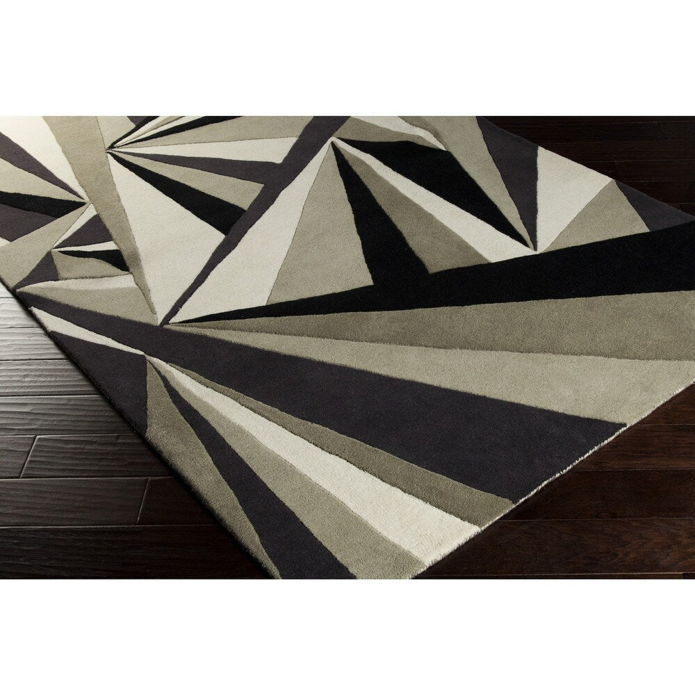 Hand-tufted Abstract Wool Area Rug