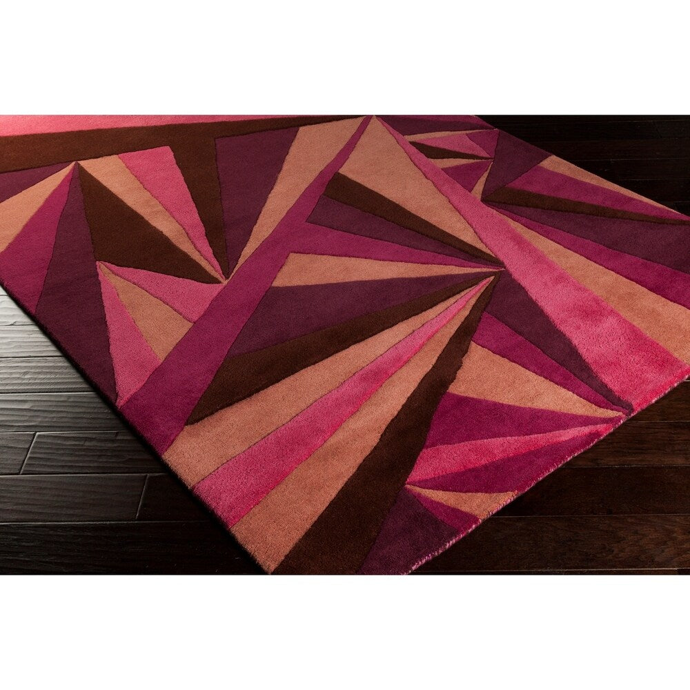 Hand-tufted Abstract Wool Area Rug