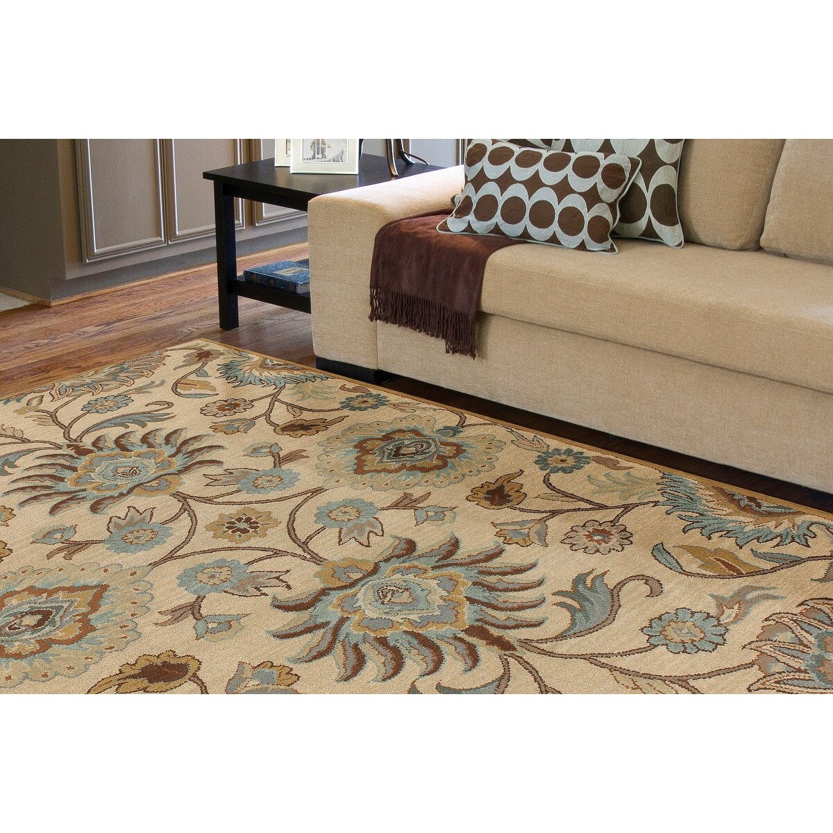 Hand-tufted Alameda Traditional Floral Wool Runner Rug
