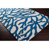 Hand-tufted Bacelot Bay Beach Inspired Wool Area Rug - 2'6" x 8' Runner