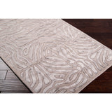 Hand-tufted Beige Zebra Animal Print Redfield Wool Area Rug - 9' x 13'