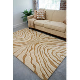 Hand-tufted Billings Abstract Design Wool Area Rug - 2' x 3'