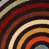 Hand-tufted Black Contemporary Multi Colored Circles Manchester Wool Geometric Area Rug - 12' x 15'/Surplus