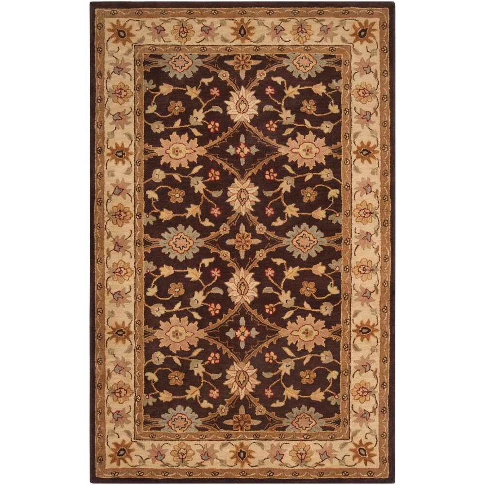 Hand-tufted Brown Clifford New Zealand Wool Area Rug - 5' x 8'