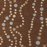Hand-tufted Brown Contemporary Geometric Mayflower Wool Area Rug - 8' Square