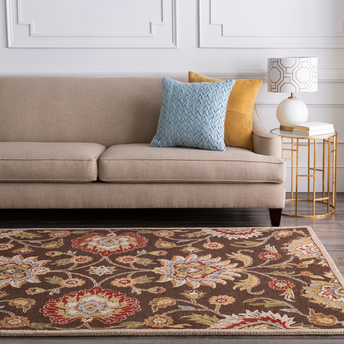 Hand-tufted Brown Kiser Wool Area Rug - 8' x 11'