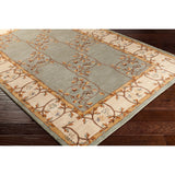 Hand-tufted Calhoun Traditional Floral Wool Slate Grey Area Rug - 8' Square - 8' Square