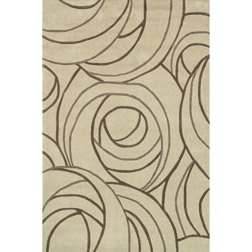 Hand-tufted Chalice Beige Rug