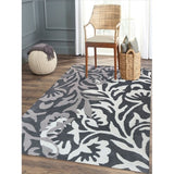 Barnady Hand-tufted Classic Floral Wool Area Rug