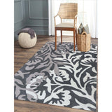 Barnady Hand-tufted Classic Floral Wool Area Rug