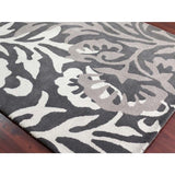 Barnady Hand-tufted Classic Floral Wool Area Rug