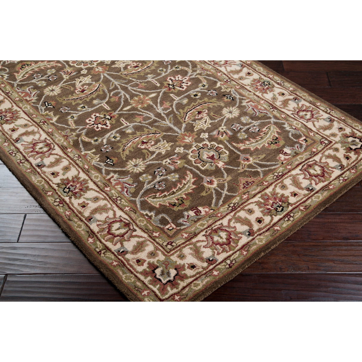 Hand-tufted Coliseum Brown Area Rug - 8' Square - 8' Square