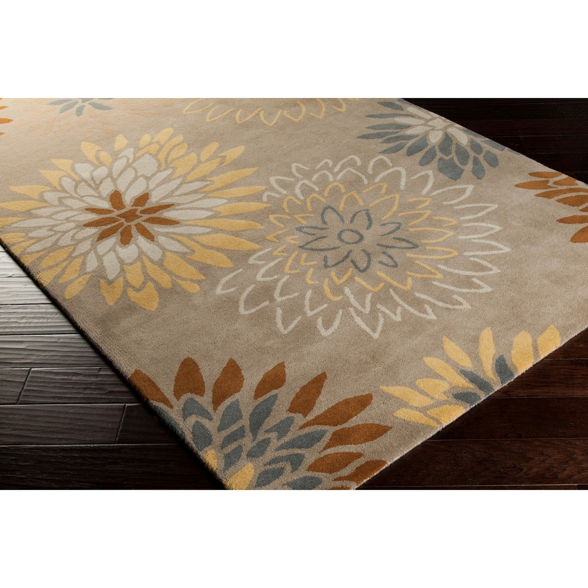 Hand-tufted Dazzle Floral Wool Runner Area Rug - 3' x 12' Runner/Surplus