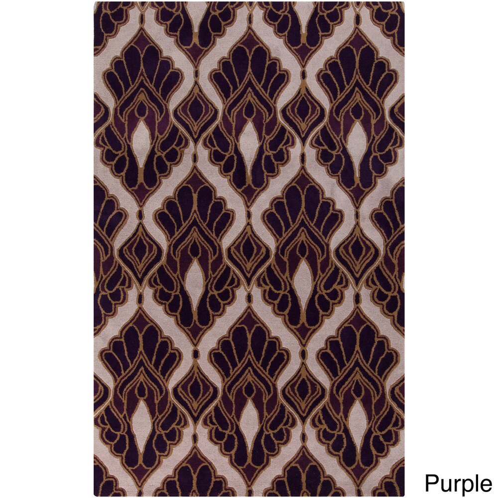 Hand-tufted Destinations Geometric Wool Area Rug