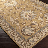 Hand-tufted Dursholm Gold Wool Area Rug - 2' x 3'