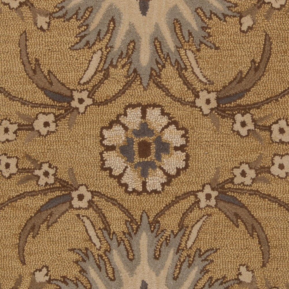 Hand-tufted Dursholm Gold Wool Area Rug - 2' x 3'