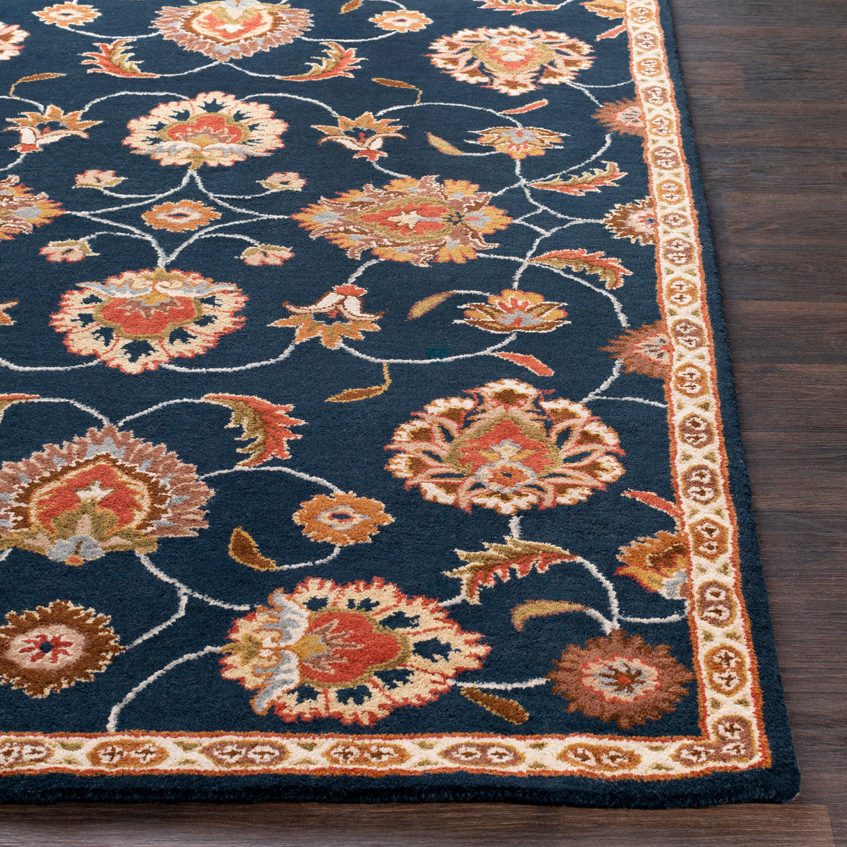 Hand-tufted Ebba Blue Wool Area Rug - 12' x 15' - 12' x 15'