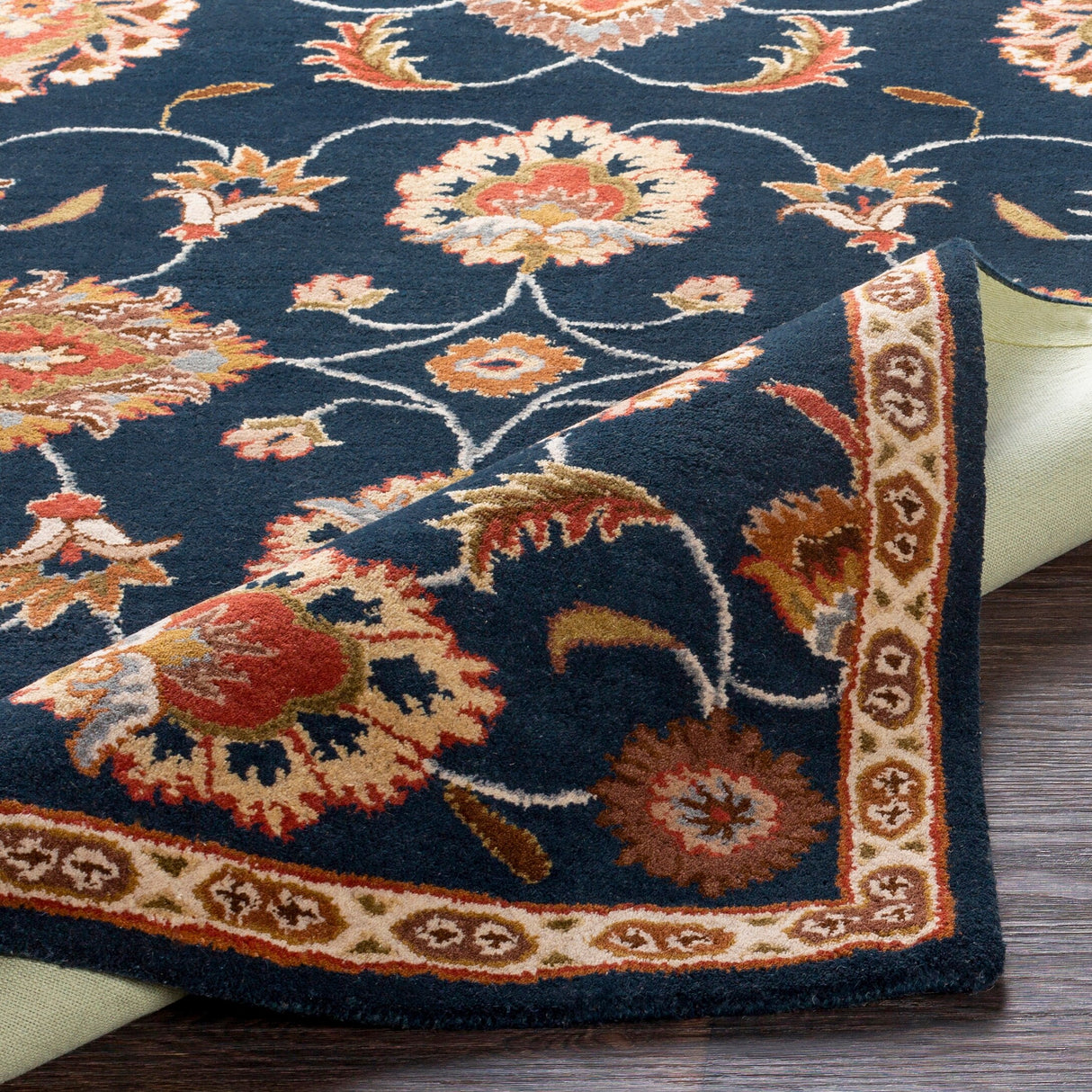 Hand-tufted Ebba Blue Wool Area Rug - 12' x 15' - 12' x 15'