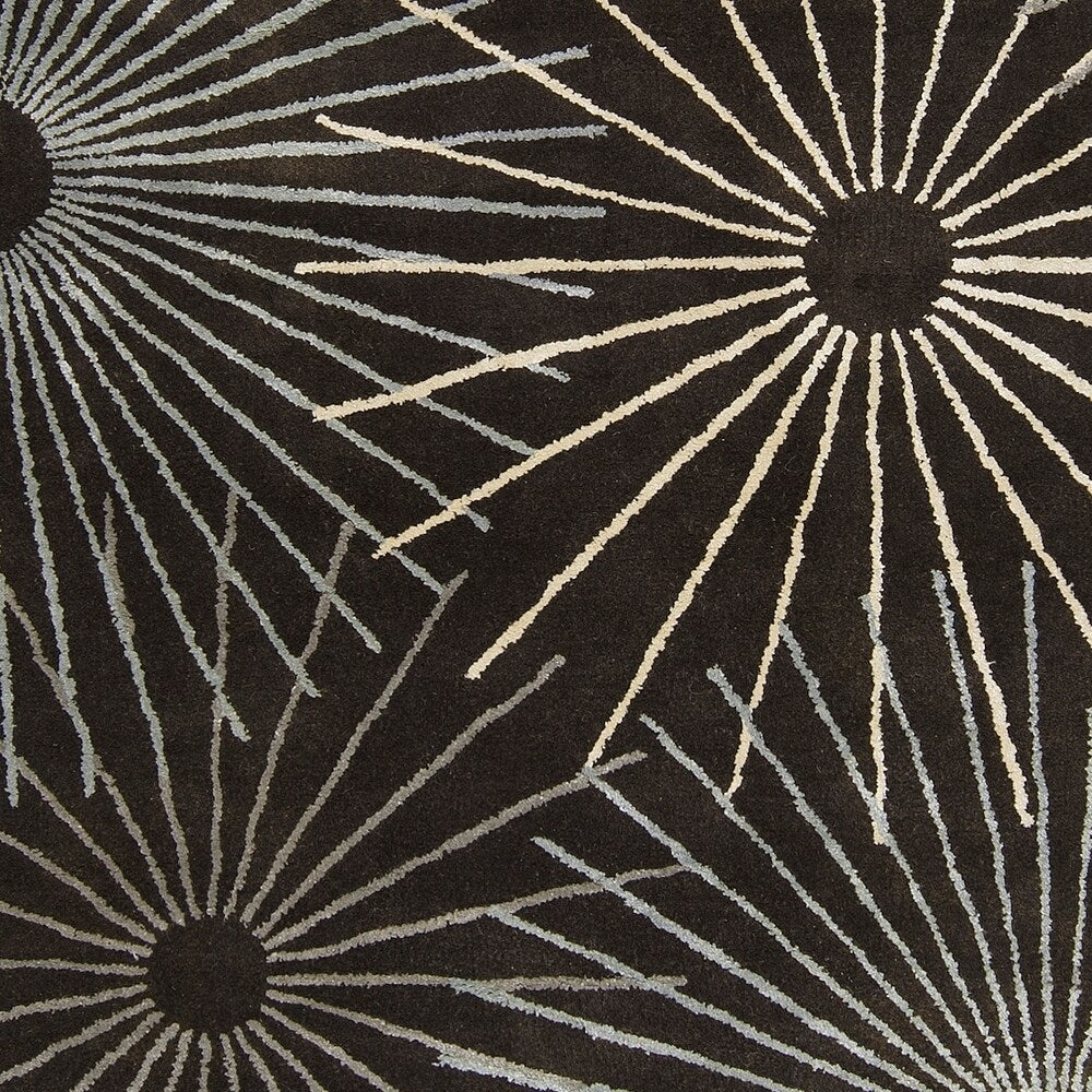 Hand-tufted Essence Brown Wool Area Rug - 2' x 3'