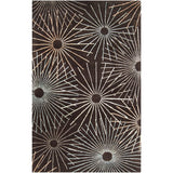 Hand-tufted Essence Brown Wool Area Rug - 2' x 3'