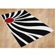 Hand -tufted Flordely Off-White Abstract Wool Rug (7'x 9') - 7' x 9'