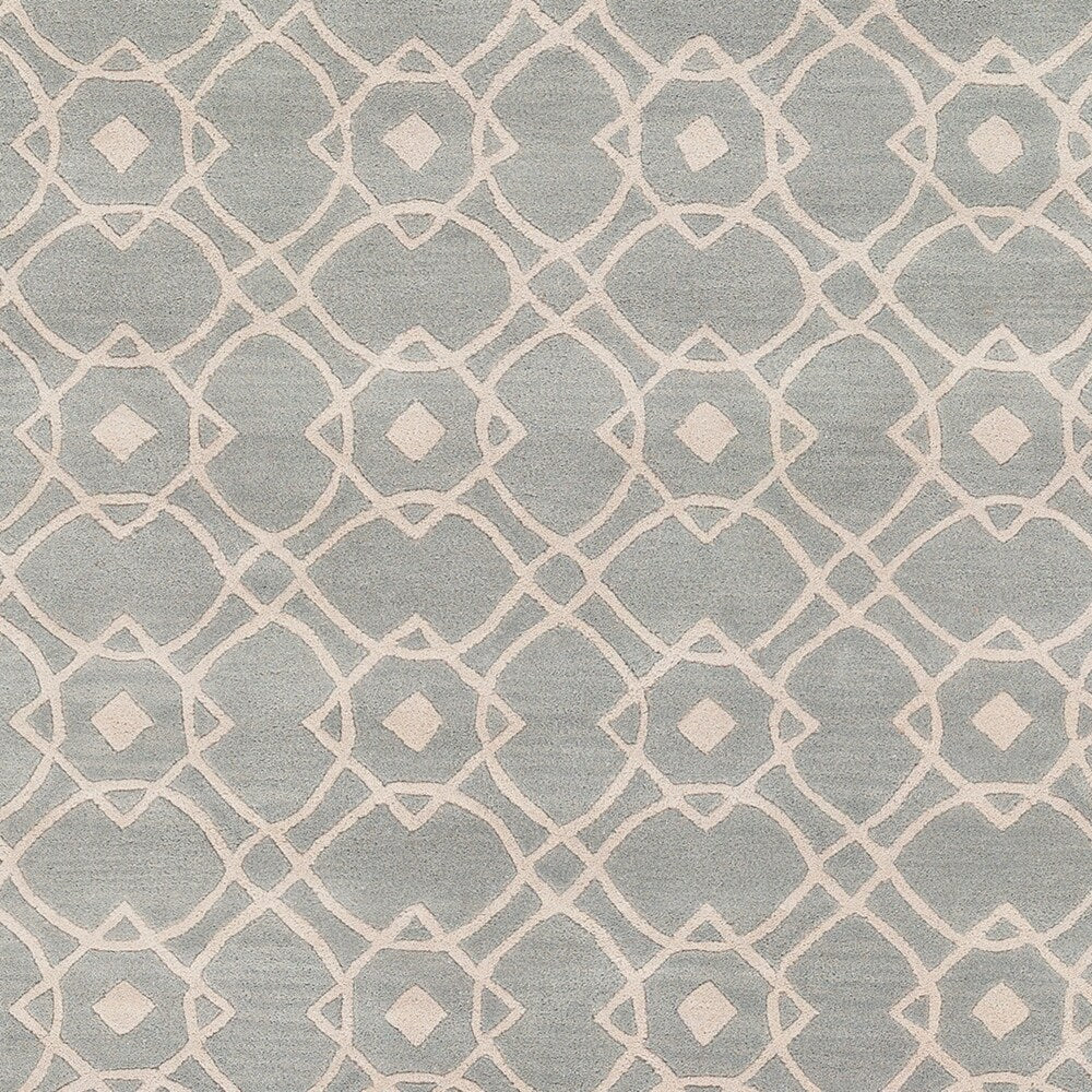 Hand-tufted Glamorous Seafoam Wool Area Rug - 3'3" x 5'3"