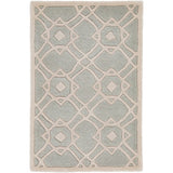 Hand-tufted Glamorous Seafoam Wool Area Rug - 3'3" x 5'3"